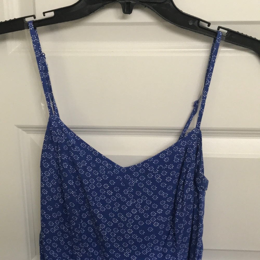 Cute Patterned Blue Sundress w/ Pockets! (Size M)